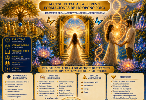 PACK BÁSICO DE ACCESO A MIS TALLERES Y FORMACIONES ONLINE – ANTES: 240€ – AHORA: 95€ – ¡EN OFERTA HASTA EL 31 DE AGOSTO!