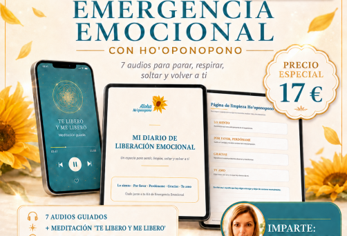 KIT DE EMERGENCIA EMOCIONAL CON HO’OPONOPONO  – 7 VIDEOS CON 7 AUDIOS DESCARGABLES PARA LIBERAR CON HO’OPONOPONO – ¡POR SÓLO 17 €!