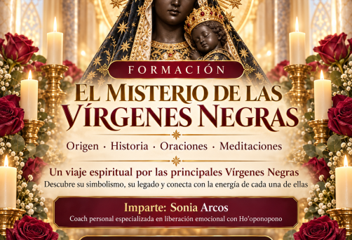 ¡¡PRÓXIMO INICIO MIÉRCOLES 16 DE SEPTIEMBRE!! – ONLINE EN DIRECTO POR ZOOM – DEL MIÉRCOLES 16 DE SEPTIEMBRE AL MIÉRCOLES 11 DE NOVIEMBRE DE 2026 –  FORMACIÓN “SANANDO EL FEMENINO CON EL MISTERIO DE LAS VÍRGENES NEGRAS Y HO’OPONOPONO”  – DE 21H A 22H – PRECIO ESPECIAL: 44 € – ACTIVADO PAGO EN 3 VECES CON KLARNA O PAYPAL